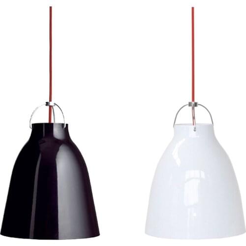 Newest Led Pendant Lights 60W AC110V-220V E27 Simple Pendant Light Painted Surface Aluminum Pendant Lamp With Red Cord