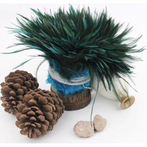 New Arrival!10yard Natural pheasant feather 5-8" chicken feather fringe for weeding party chrismas decoration