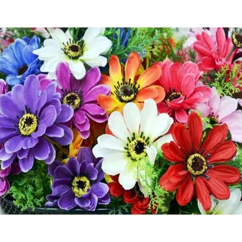 New arrival diamond mosaic full display colored flowers,diamond painting full square resin drill crystal diamond embroidery sale