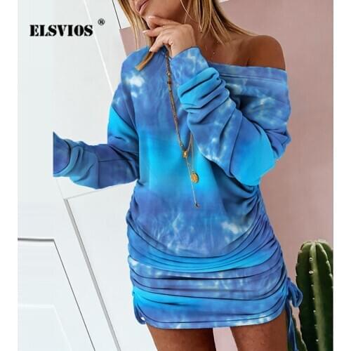 Autumn Women Contrast O Neck Print Mini Dress Fashion Long Seeves High Waist Basic Casual Short Dress Elegant Pullover Vestidos