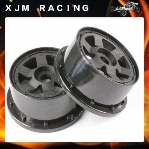 Plastic Front Wheel Hub (x2pcs/set) for Hpi Rovan Km Baja 5b 5t 5sc Rc Car Parts