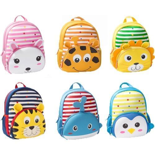 2019 New Toddler Kid Boy Girl 3D Cartoon Animal Backpack Children Cute Nursery kindergarten School Bag Rucksack