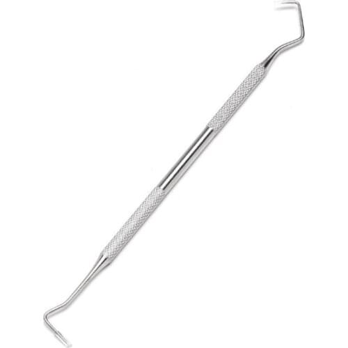 Double Ends Dentist Teeth Clean Pick Probe Hook Steel Clean Dental Tools Hygiene A5X5