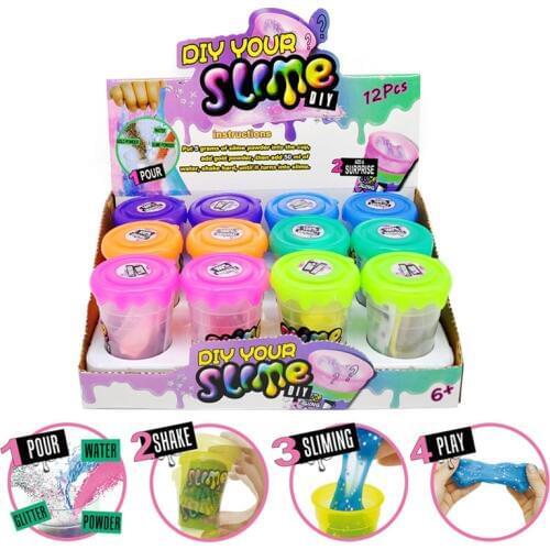 Fun DIY slime set Magic slime rocking powder mud toys children education modeling clay gifts toy Kids birthday party Slime toys
