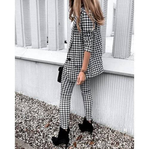 Женские модные брючные костюмы XIKUO China At AliExpress