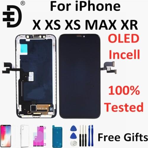 ZY HEX OLED Pantalla For iPhone X LCD Display XS 3D Touch Screen Digitizer Assembly For iPhone XR XS MAX LCD Screen Replacement