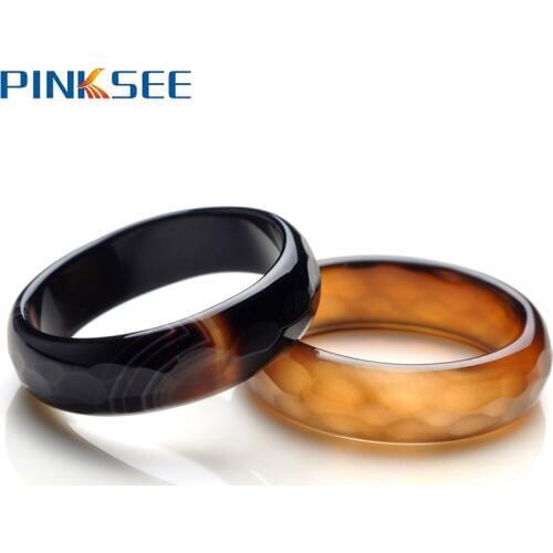 10PCS Wholesale Lots Mix Natural Stone Ring Jewelry Band Rings For Men Women Charm Jewerly Gift 5mm-6mm