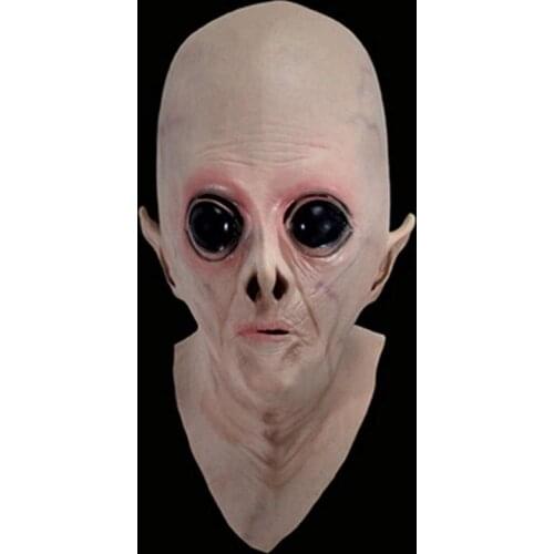2021 Alien Ufo Extra Terrestrial Party ET Horror Rubber Latex Full Masks for Costume Party Cosplay Scary Silicone Face Mask