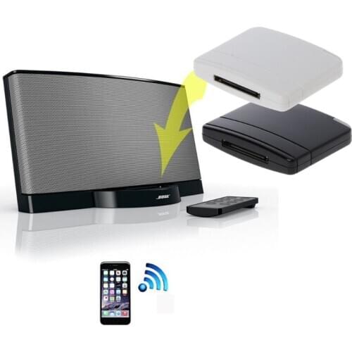 A2DP Bluetooth Music Audio 30 Pin Receiver Adapter Speaker Dock for iPod iPhone