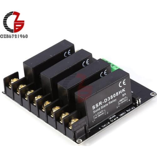 380V 8A 4 Channel SSR Solid State Relay H-L Trigger for Arduino R3 Raspberry PI