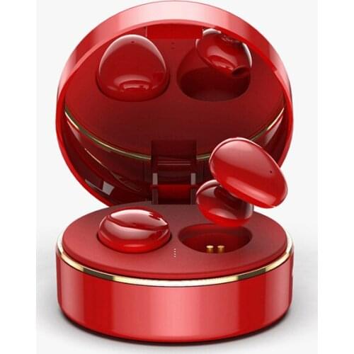 Wireless earphones J502C TWS Bluetooth headset stereo surround bass mirror charging box sports earphone