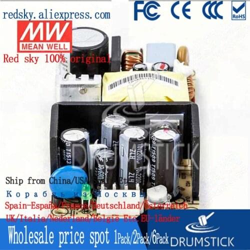 Nice MEAN WELL 2Pack EPS-65-5 5V 11A meanwell EPS-65 65W Single Output DC stabilized switching power supply PCB Replace PS
