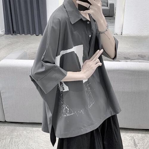 2020 Summer Mens Short-sleeved Hawaiian Shirt Loose Cotton Clothes Camisa Masculina Mens Fashion 3 Color Shirts Plus Size S-XL