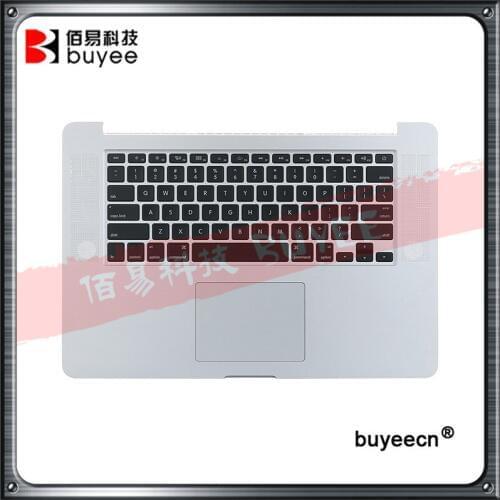 Original For Macbook Pro Retina 15" 2015 A1398 Palmrest Topcase US UK Spanish French German Keyboard Layout Backlight Trackpad