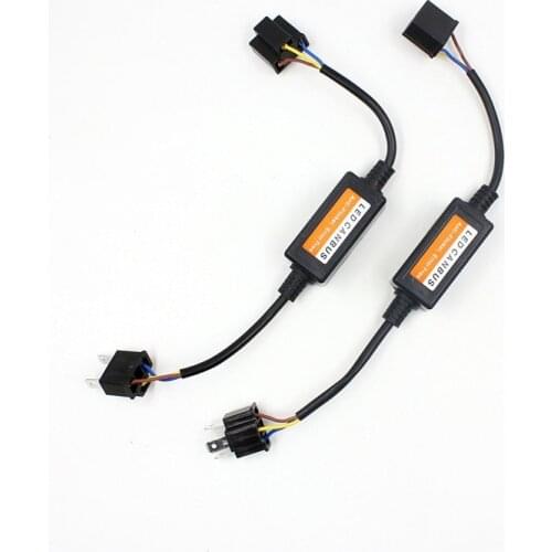 H4 h7 h11 9005 Car LED Headlight Canbus Decoder EMC Error Free Anti Flicker Resistor Canceller For h1 h7 H4 LED Headlights Kit