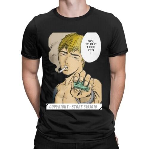 Hipster Mens Fitness Tshirt Funny Tees Great Teacher Onizuka Japan Manga Tee Shirt Streetwear O Neck Graphic