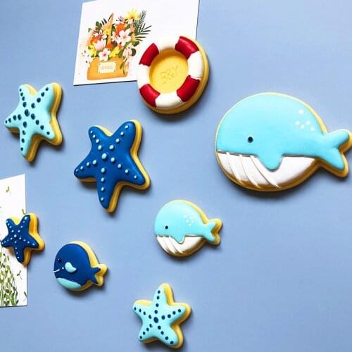 Whale Ocean series refrigerator pastes cute cartoon creative note message pastes 3D fridge magnets refrigerator room decoration