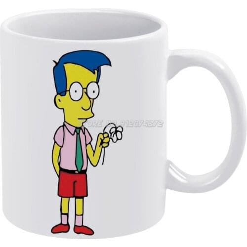 Coffee Mugs Ceramic Personalized Mugs 11 Oz White Mug Tea Milk Cup Drinkware Travel Mug Milhouse Bart