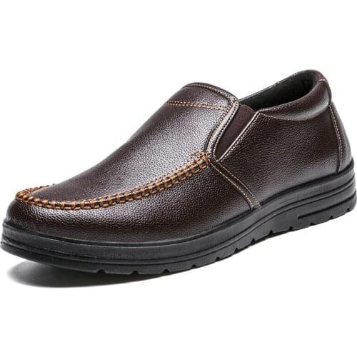 M98Men Loafers Light Leather Casual Shoes Autumn Male Outdoor Walking Shoes Comfortable Mens Sneakers Soft Loafers Mens Shoes