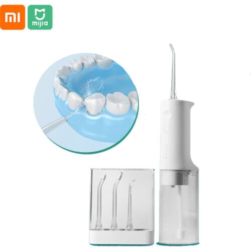 Xiaomi Mijia Oral Irrigator Portable Water teeth Flosser Water Jet Cleaning Tooth Toothpick Mouthpiece Denture Cleaner Teeth