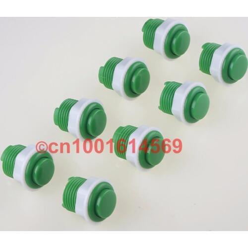 Reyann New 8 x Arcade DIY Part Push Buttons With Micro Switch For PS2 For PS3 PC Game Controller & Mini Table Top Arcade Machine