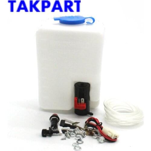 TAKPART Universal Windscreen Washer Bottle Kit 12V Ideal For VW Beetle Kit Classic Cars 110943769329