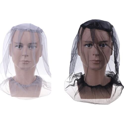 Fabric 45*45cm Midge Mosquito Insect Hat Bug Mesh Head Net Face Protector