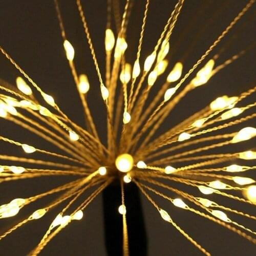 Outdoor solar led light Waterproof Flash Lights 90/150LED Lawn Firework Lamp Garden Christmas Decor Dandelion For Wedding Party