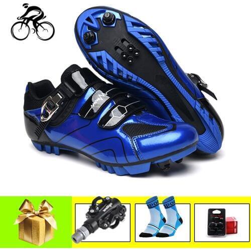 Cycling Sneaker for Men Women Mountain Bike Shoes SPD Pedals Self-locking Breathable Mtb Shoes Bicycle Spinning Riding Shoe