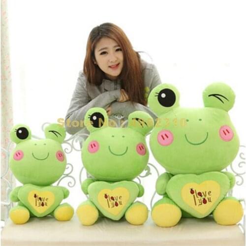 I Love You Letters Beetle Print Love Heart Frog Animal Pillow Valentine Day Cushion Plush Doll Stuffed Toy