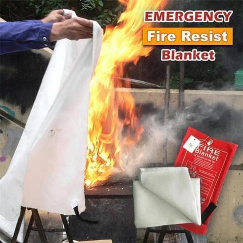 Emergency Survival Fiberglass Shelter Safety Flame-retardant Cover Fire Blanket For Outdoor Barbecue Or Home Kitchen