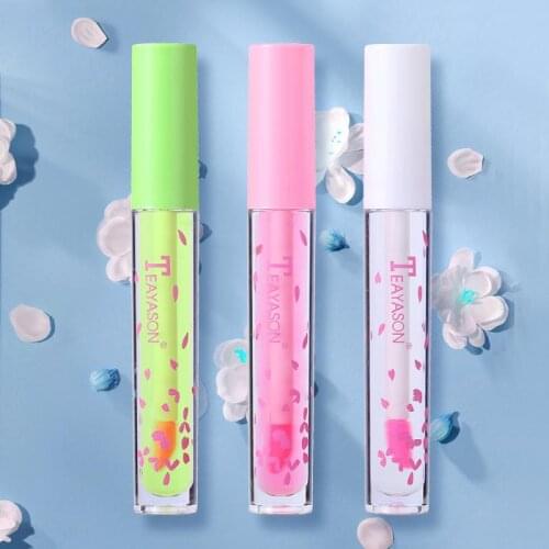1pcs Color-changing Lip Gloss Temperature Change Non-stick Cup Non-marking Lipstick Moisturizing Lip Gloss TSLM1