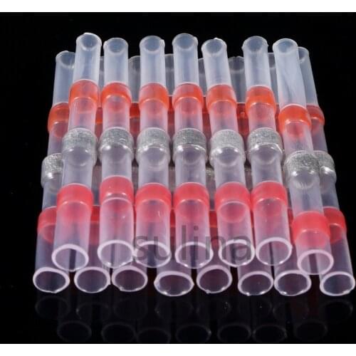 10/50PCS Thermal Shrinkage Electrical Car Wires Connector Solder Extrusion Terminals Block Cable Termination Wireway Clamping