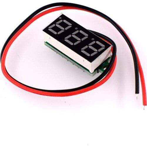 10pcs 0.28 inch 2.5v-30v mini digital voltmeter voltage tester two wire led screen electronic parts accessories