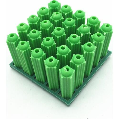 100pcs Green Masonry Screw Fixing Wall Anchor Plugs Wall Drywall Plastic Anchor Wall Plug Masonry Drill Dry Wall Plugs M6;M8