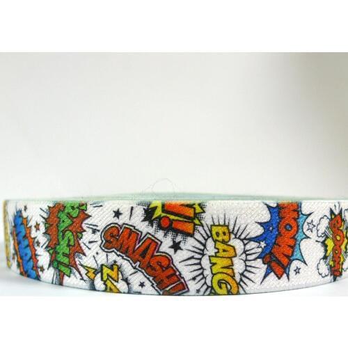 12 Meters 1" 25mm Wide Super Powers Super Heros Suspender Elastic Webbing Great For Suspender Making
