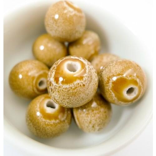 16# 10pcs Big Jingdezhen Ceramic beads wholesale porcelain bead for jewelry making 16mm #A107B