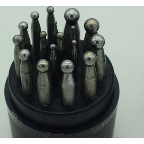17pcs dapping block Craft & Hobby Metal working tools jewelry equipment