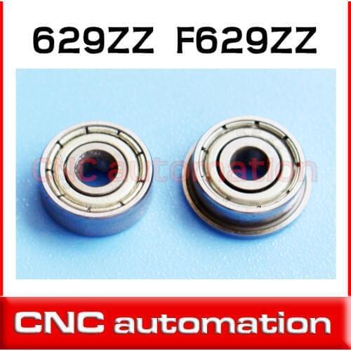 40pcs 629 629Z 629ZZ 9*26*8mm chrome steel deep groove bearing radial F629ZZ F629Z flange bearing