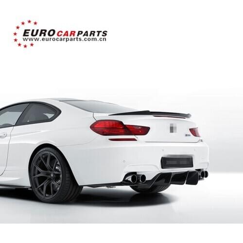 6 series F12 M6 carbon finber spoilers for F12 M6 to V style carbon finber front lip rear diffuser