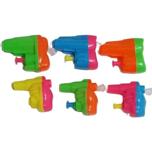 6 pcs Mini Water Gun Wholesales Lot Boys Girls Kid Beach Game Pinata Bag Filler Loot Gag Birthday Party Favors gift Toys Novelty