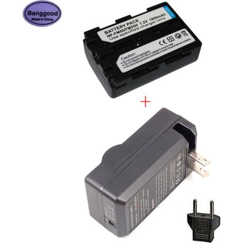 1800mAh NP-FM50 NPFM50 NPFM50H FM50H Camera Battery + AC Charger For Sony NP-FM51 FM30 FM55H DCR-PC101 A100 Series DSLR-A100