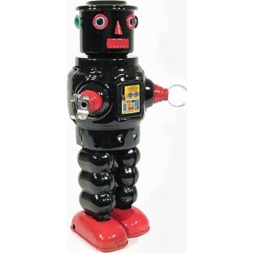 Free shipping retro Robbie mechanical robot Adult Collection wind up toys creative gift tin toys bar decoration