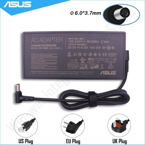 20V 9.0A 180W 6.0X3.7mm Laptop AC Adapter Power Charger For Asus ROG Zephyrus G GA502 GA502IU GA401 GA401I G15 G14 Gaming Laptop
