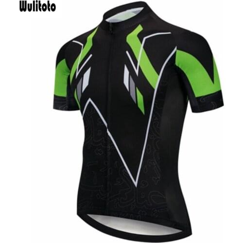 WULITOTO summer Short Sleeve Mountain Bike Bicycle Breathable Cycling Jersey Top Shirt clothing For Men