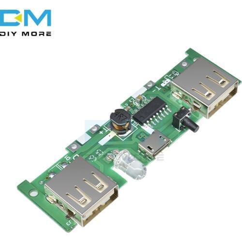 5V 1A 2A Mobile Power Bank Charger Control Module Micro USB Polymer Lithium Battery Charging Board DIY Step Up Boost