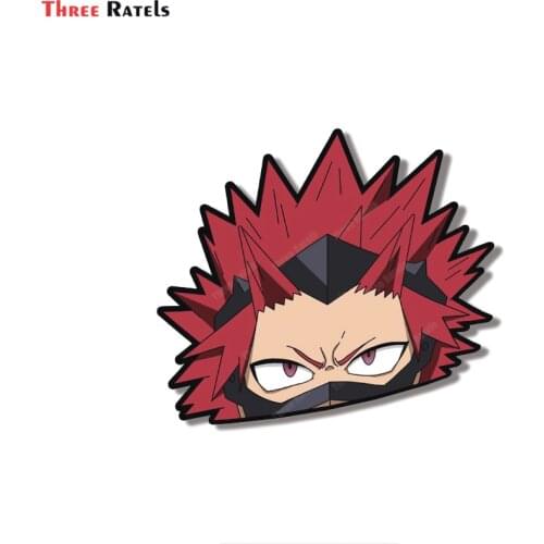 Three Ratels B299 Kirishima My Hero Academia Peeker Car Stickers Trunk Decal Waterproof Campervan Occlusion Scratch Decoration