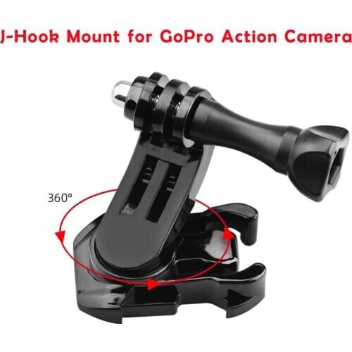 New For DJI OSMO ACTION 360 Degree Rotate Quick Release Buckle Vertical Surface J-Hook Mount for GoPro Action Camera