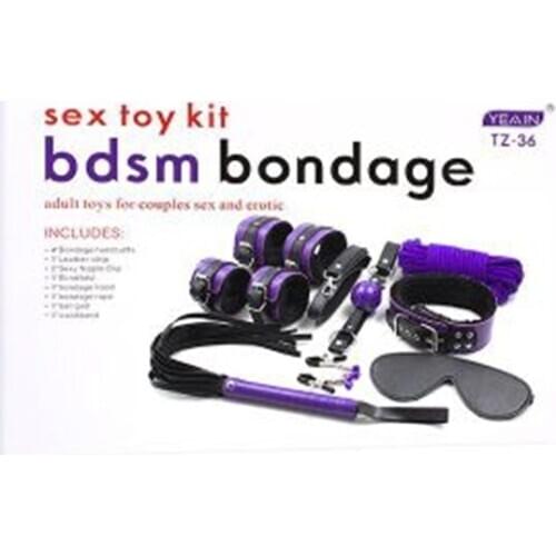 New tie-inset of erotic SM leather 8-piece tie-ins with teasing alternatives to gay adult sex toys for couples adult game violet
