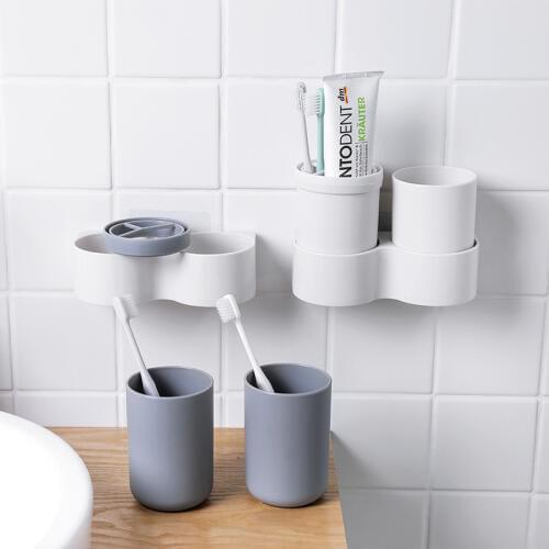 New Creative Toothbrush holder Convenient space saving bathroom accessories Prevent dust from being portable bathroom accessorie